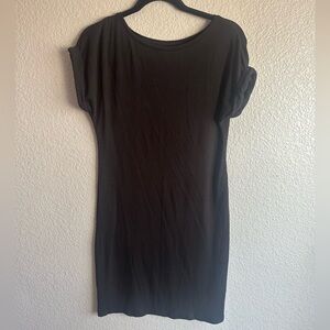 Lou & Grey Soft Black T-Shirt Dress – Size S